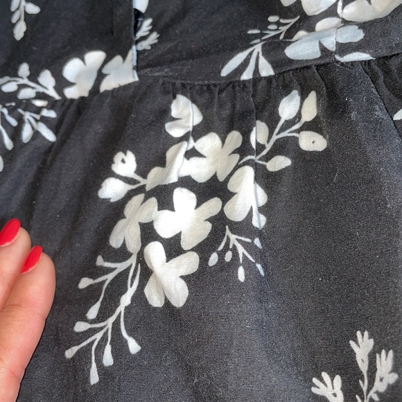 Kate spade cotton floral cluster flounce top XXS - Picture 3 of 5